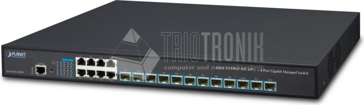 Immagine prodotto Planet XGS-6350-12X8TR Switch di rete gestito L3 Gigabit Ethernet (10/100/1000) 1U (20 Porti)