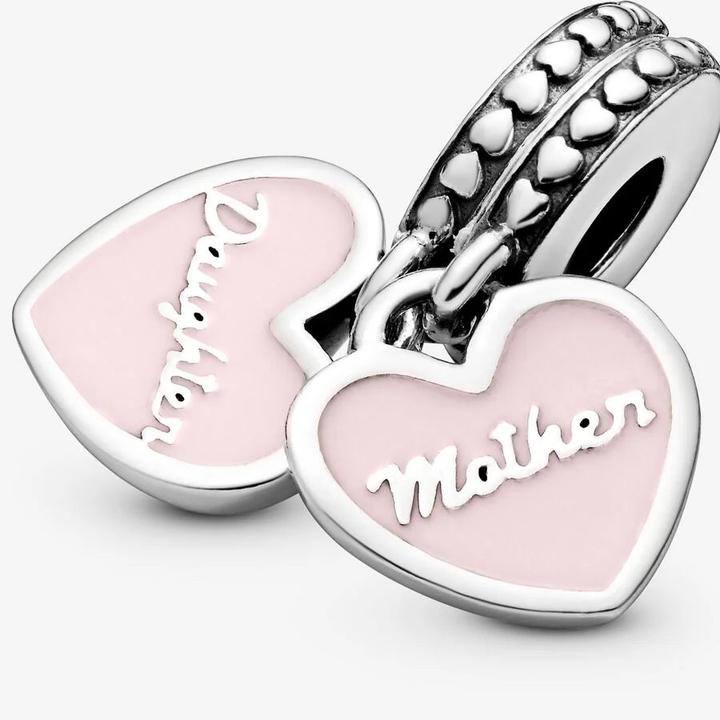 Image du produit Pandora Coeurs mère & fille (Émail, Argent sterling)