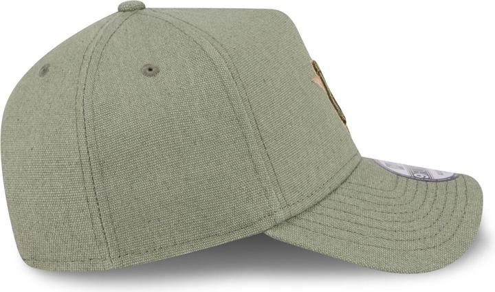 Produktbild New Era A-Frame Trucker Leinen Cap - Houston Astros oliv (One Size)