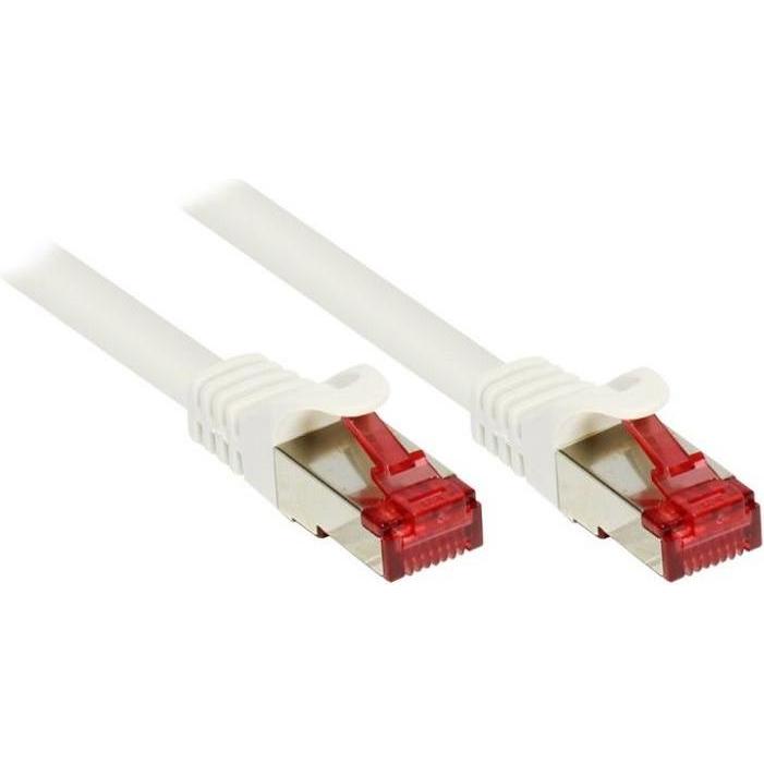 Varia Patchkabel Cat. 6 - 3 m, S/FTP, PiMF, weiss (CAT6, 3 m), Netzwerkkabel