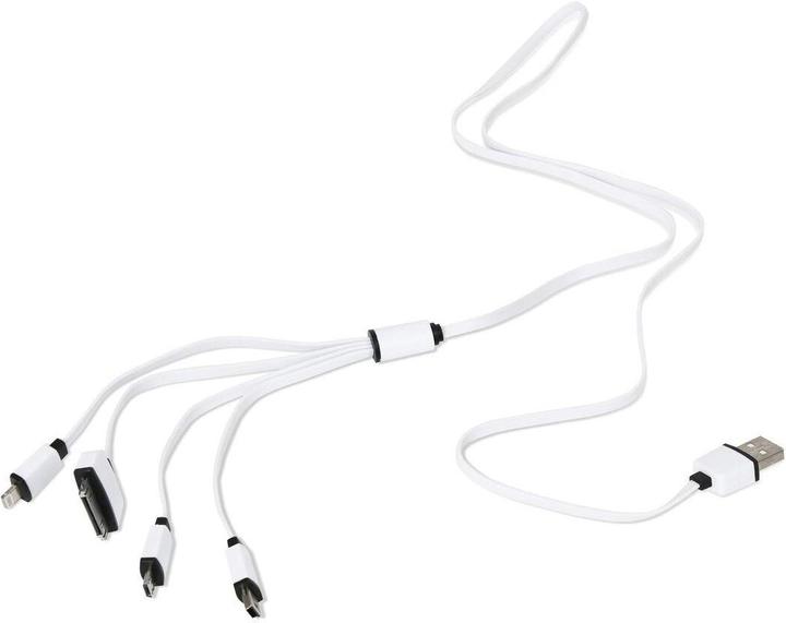 Image du produit Omega Câble USB 4w1 microUSB, miniUSB, iPhone4, Apple 30pin, juoda-baltas (OUCK4WB) (1 m, USB 1.0, USB 1.1, USB 2.0, USB 3.0, USB 3.1, USB 3.2 Gen 1, USB 3.2 Gen 2, USB 3.2 Gen 2x2, USB 4.0)