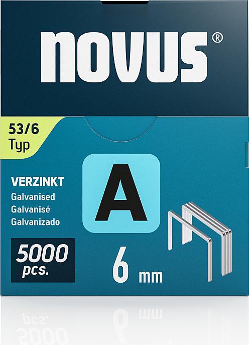 Produktbild Novus Feindrahtklammern A 53 6mm 5000 Stk.