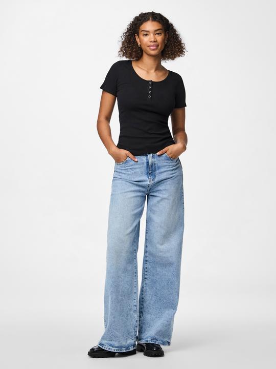 Immagine prodotto Pieces Top a coste con maniche corte (M)