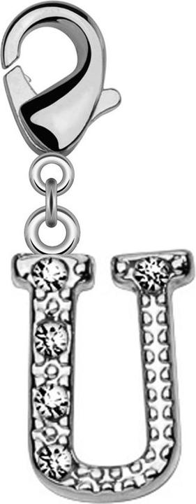 Image du produit Star Piercing Pendentif avec cristal lettre U (Laiton)