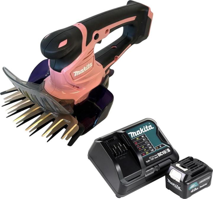 Produktbild Makita UM 600 DSMP Akku Grasschere 12 V max 160 mm Pink + 1x Akku 4,0 Ah + Ladegerät (Akkubetrieb)