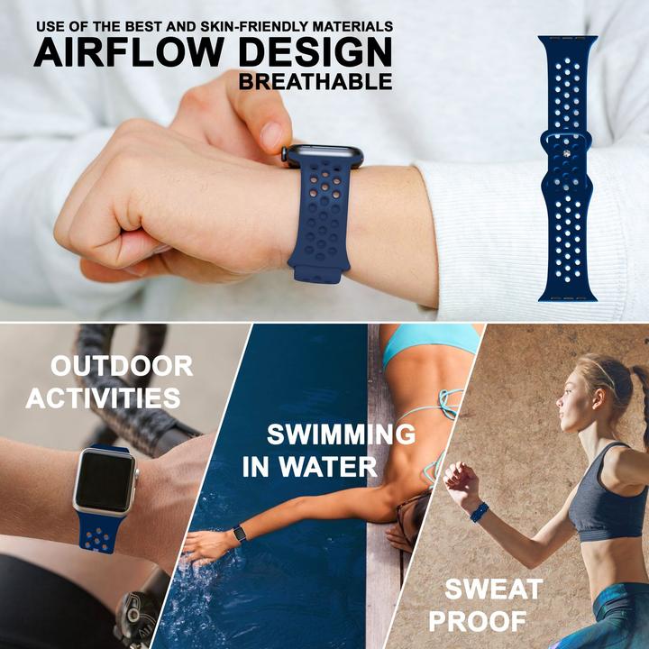 Produktbild Nalia Smartwatch Armband Loch-Optik (Silikon)