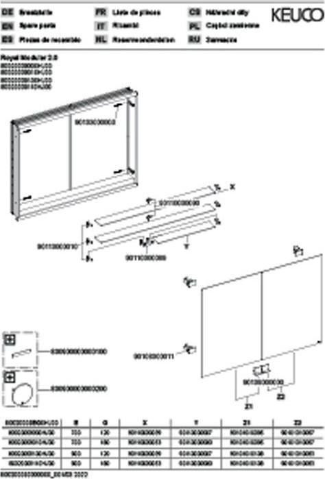 Produktbild Keuco Spiegelschrank ROYAL MODULAR 2.0 Breite 900mm Höhe 900mm Tiefe 160mm