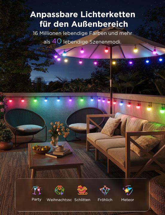 Image du produit Govee Smart RGBIC LED Lichterkette (30 m)