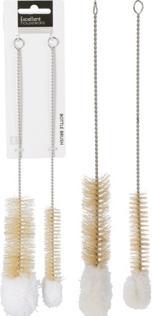 Set di spazzole per bottiglie 2 pezzi