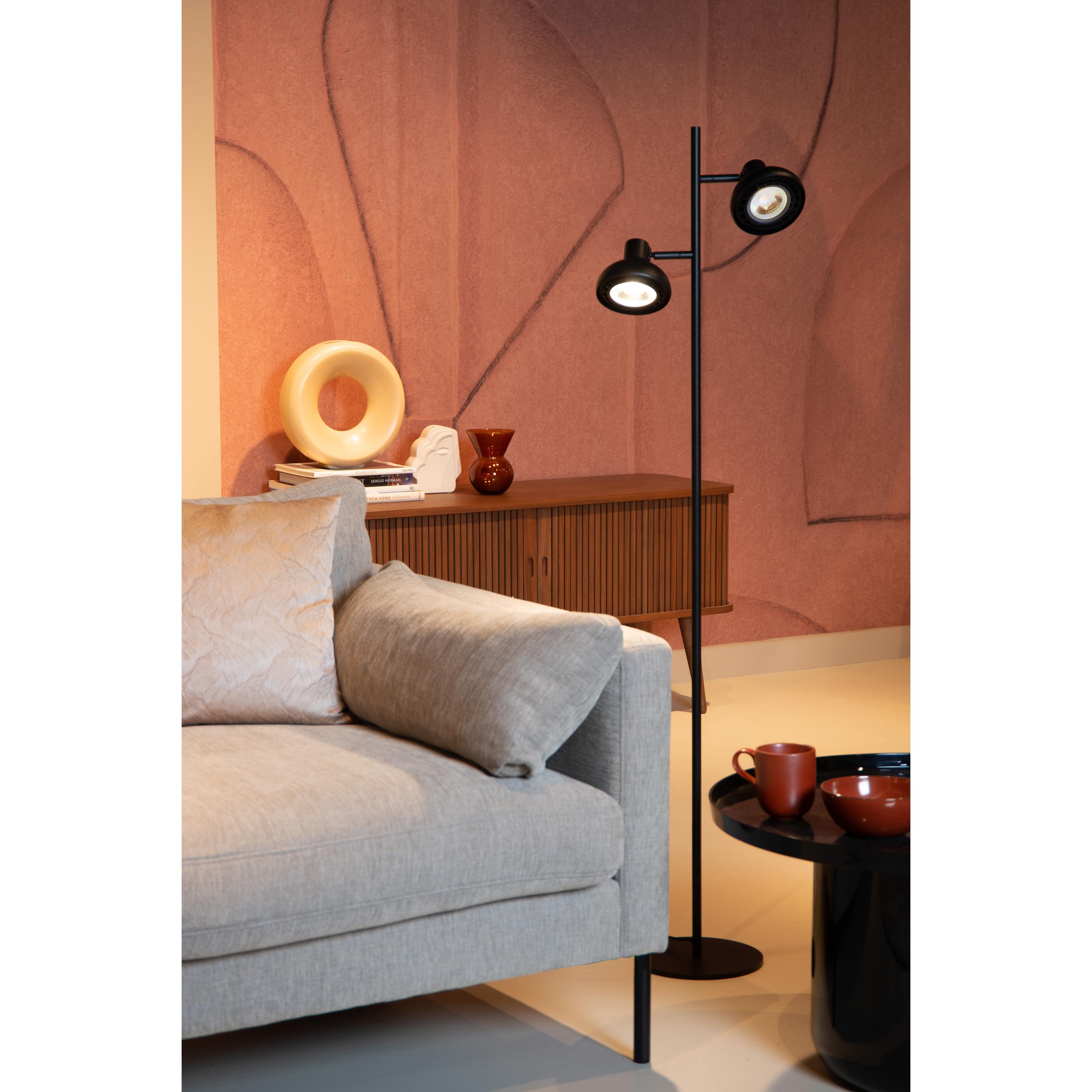 Thumbnail - Lucide, Stehlampe, SENSAS - Stehlampe - 2xES111 - Schwarz 30797/02/30 (GU10)