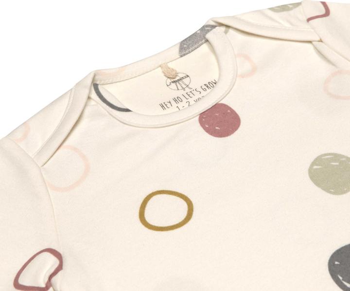 Produktbild Lässig Kurzarm-Wickelbody Kreise Weiss Gr. 50/56