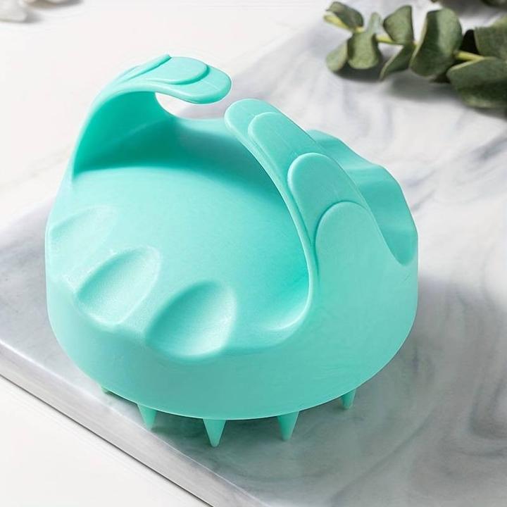 Actual product image PhoneLook Brosse en silicone massage cuir chevelu menthe