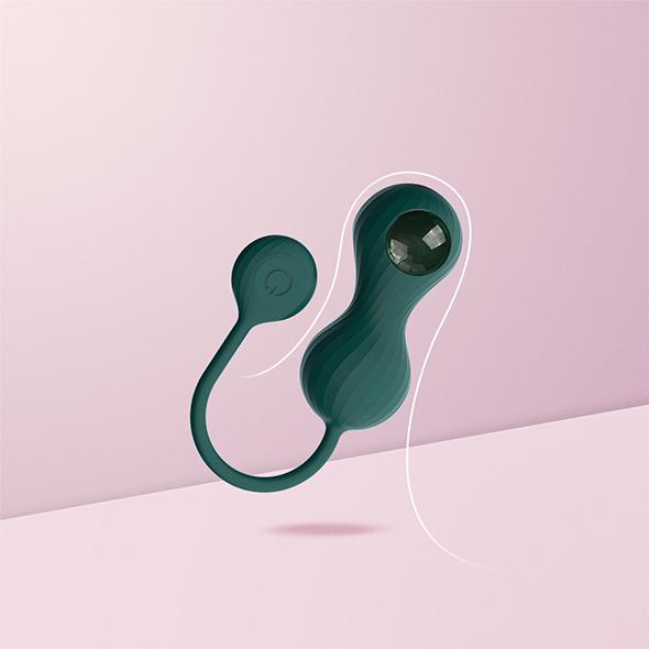 Actual product image Magic Motion Crystal Duo Smart Cone Vibrator with Weight Set
