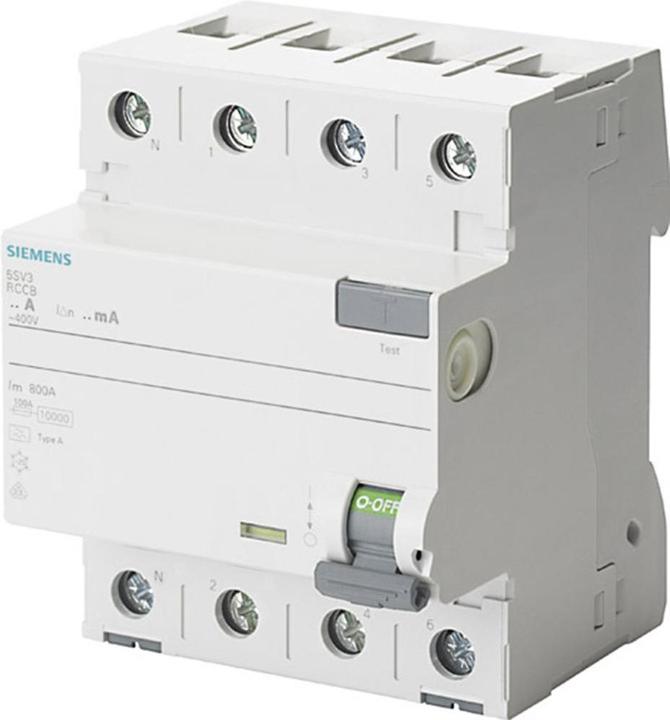 Produktbild Siemens RCCB Type A 25A 3+N-pole 300mA 400V 4mW