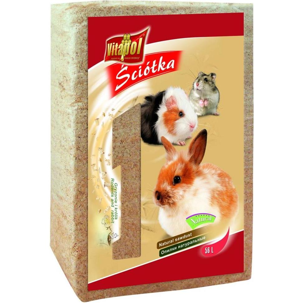 Comparer les prix de Vitapol ZVP-1049 Sciure de bois naturelle XXL 56l (Absorption rapide, 4.10 kg), Litière pour chat