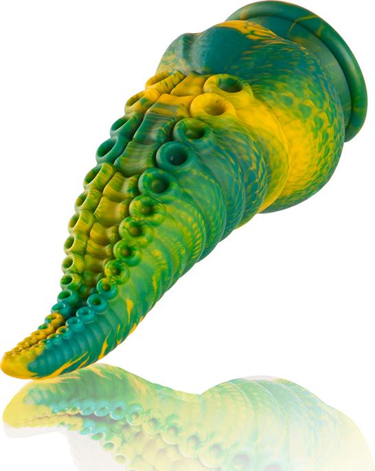 Actual product image Epic Cetus Green Tentacle Dildo, Large Size