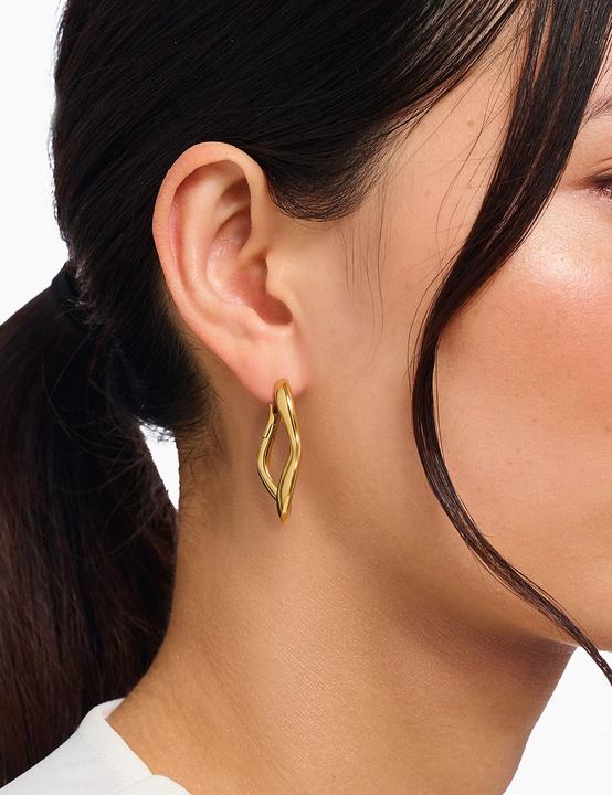 Produktbild Thomas Sabo Creolen gross Natural Beauty vergoldet (Silber 925)