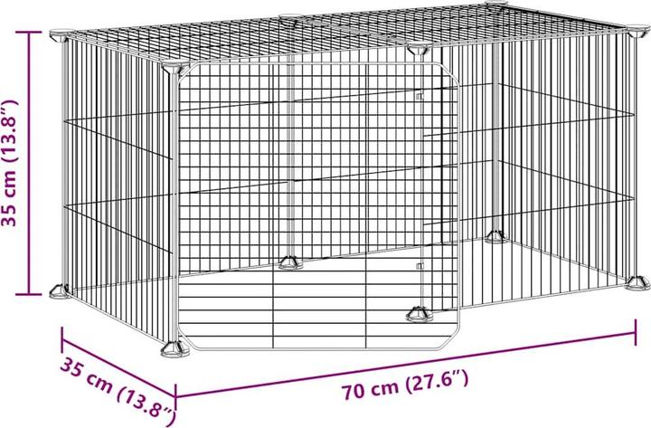 Produktbild vidaXL Haustierkäfig