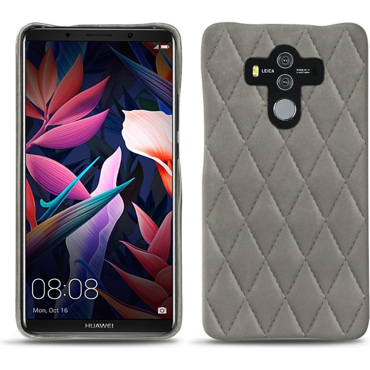 Noreve Lederschutzhülle (Huawei Mate 10 Pro), Smartphone Hülle, Grau