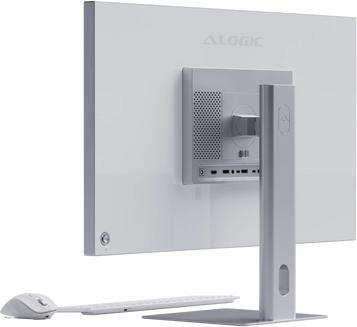 Actual product image Alogic Aspekt 32 Zoll 4K UHD Docking Monitor Matt, silber (3840 x 2160 Pixels, 32")