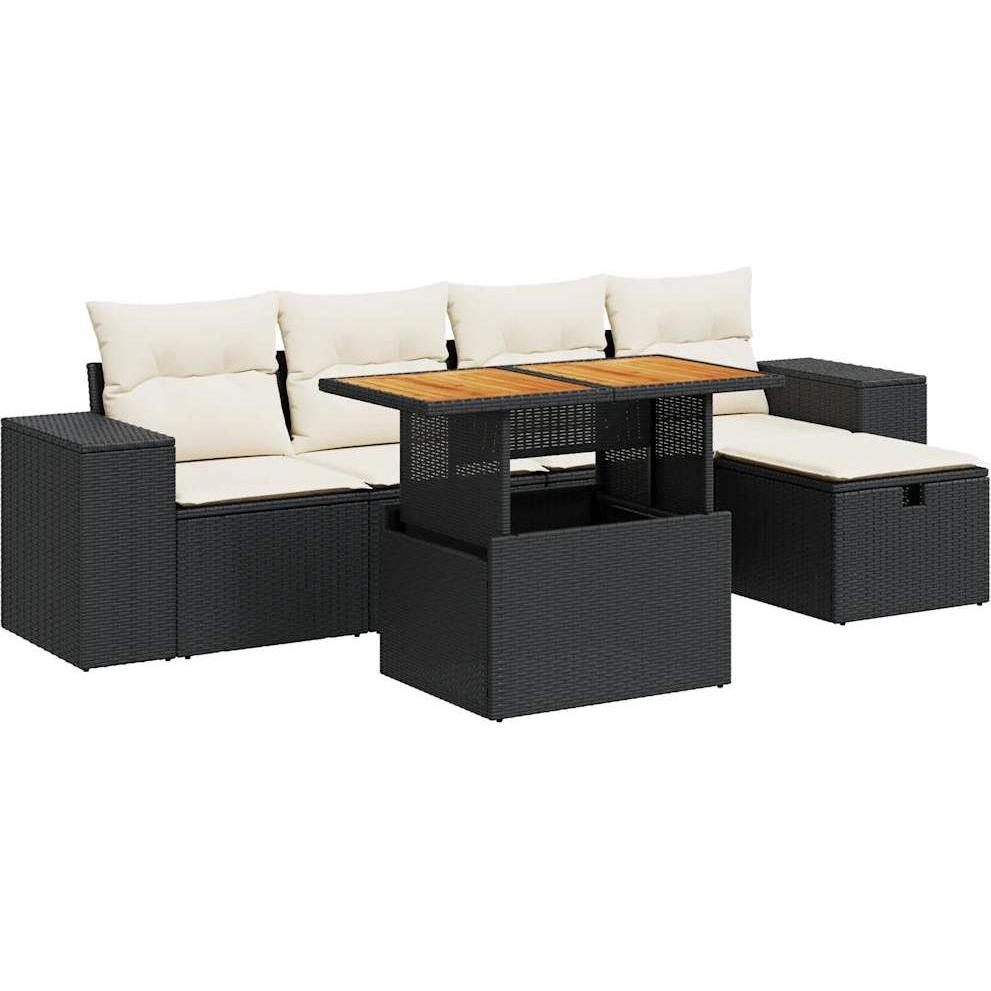 VidaXL, Gartenlounge, 10-tlg. Garten-Lounge-Set mit Kissen