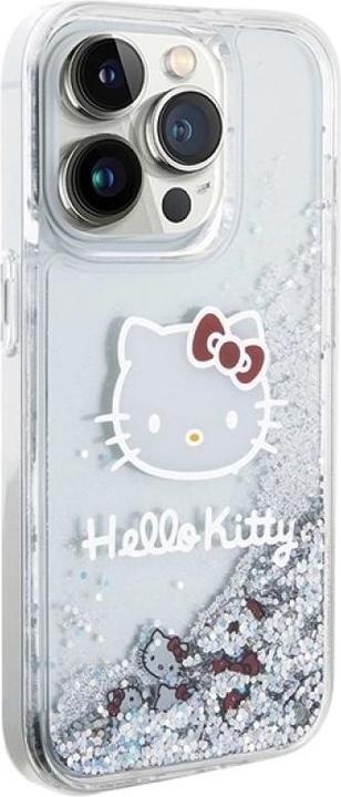 Image du produit Hello Kitty HKHCP13XLIKHET iPhone 13 Pro Max 6.7" srebrny/argent hardcase Liquid Glitter Charms Kitt (Apple iPhone 13 Pro Max)