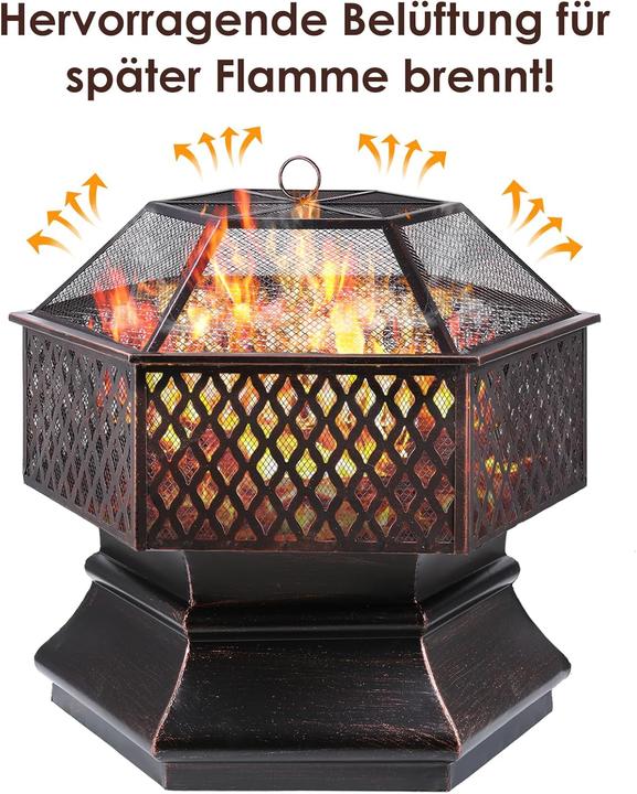 Produktbild Tlsunny Feuerschale mit Grillrost (66 cm)