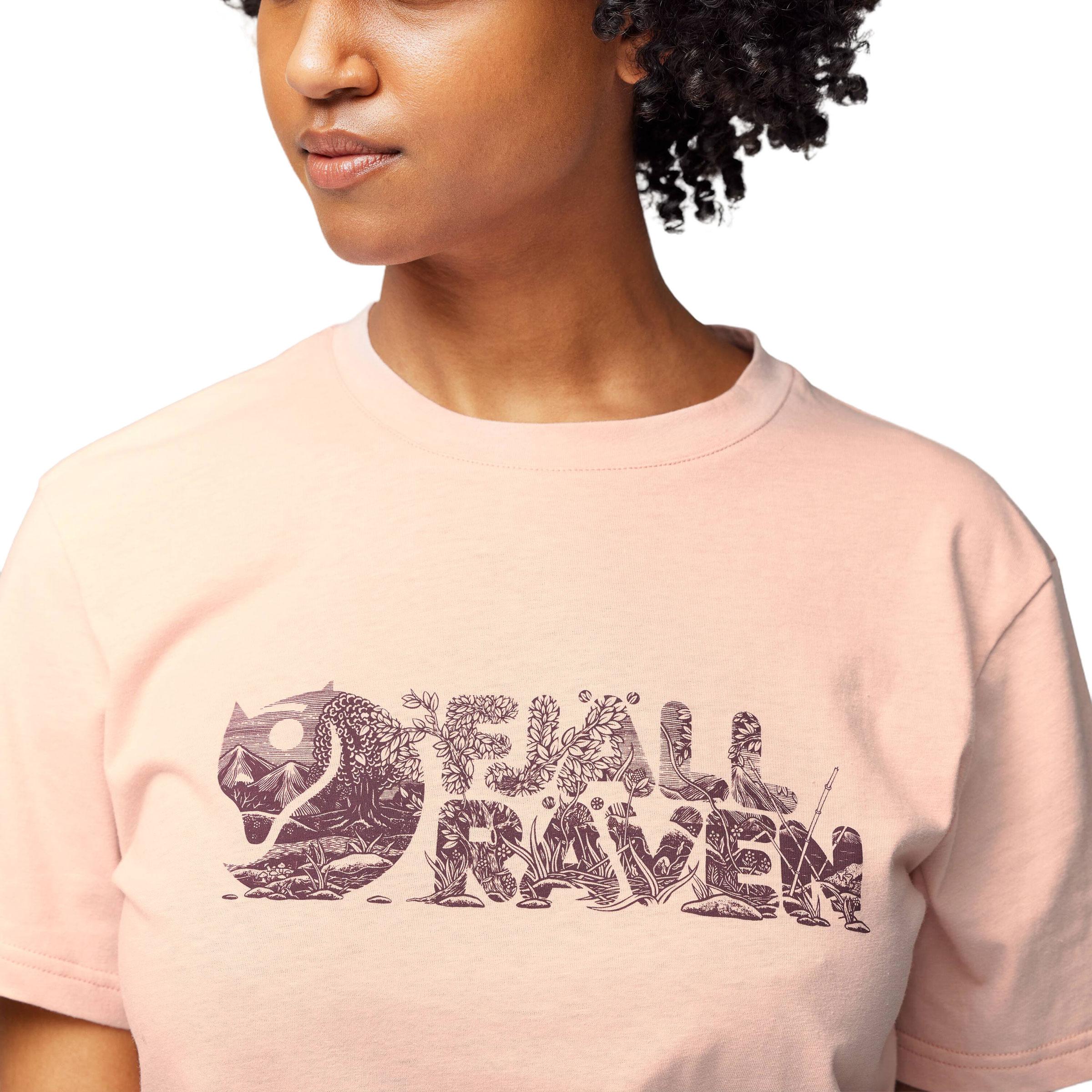 Thumbnail - Fjällräven, Damen, Shirt, Women's Lush Logo T-Shirt, Rosa, (L)