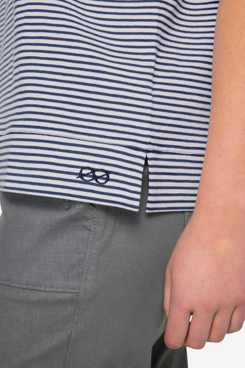 Immagine prodotto Laurasøn T-shirt con righe, scollo a V, maniche corte e OEKO-TEX Made in Green (L)