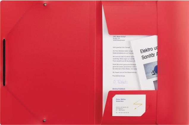 Actual product image Kolma Elasticated folder A4 opaque white (A4, 1x)