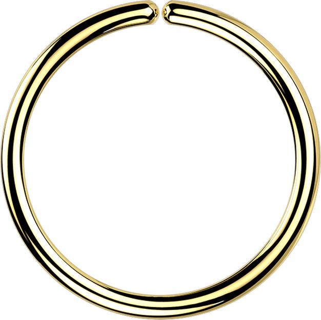 Produktbild Star Piercing Micro Piercing Ring vergoldet (Chirurgenstahl 316L)