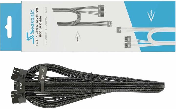 Actual product image Seasonic 12VHPWR adapter cable