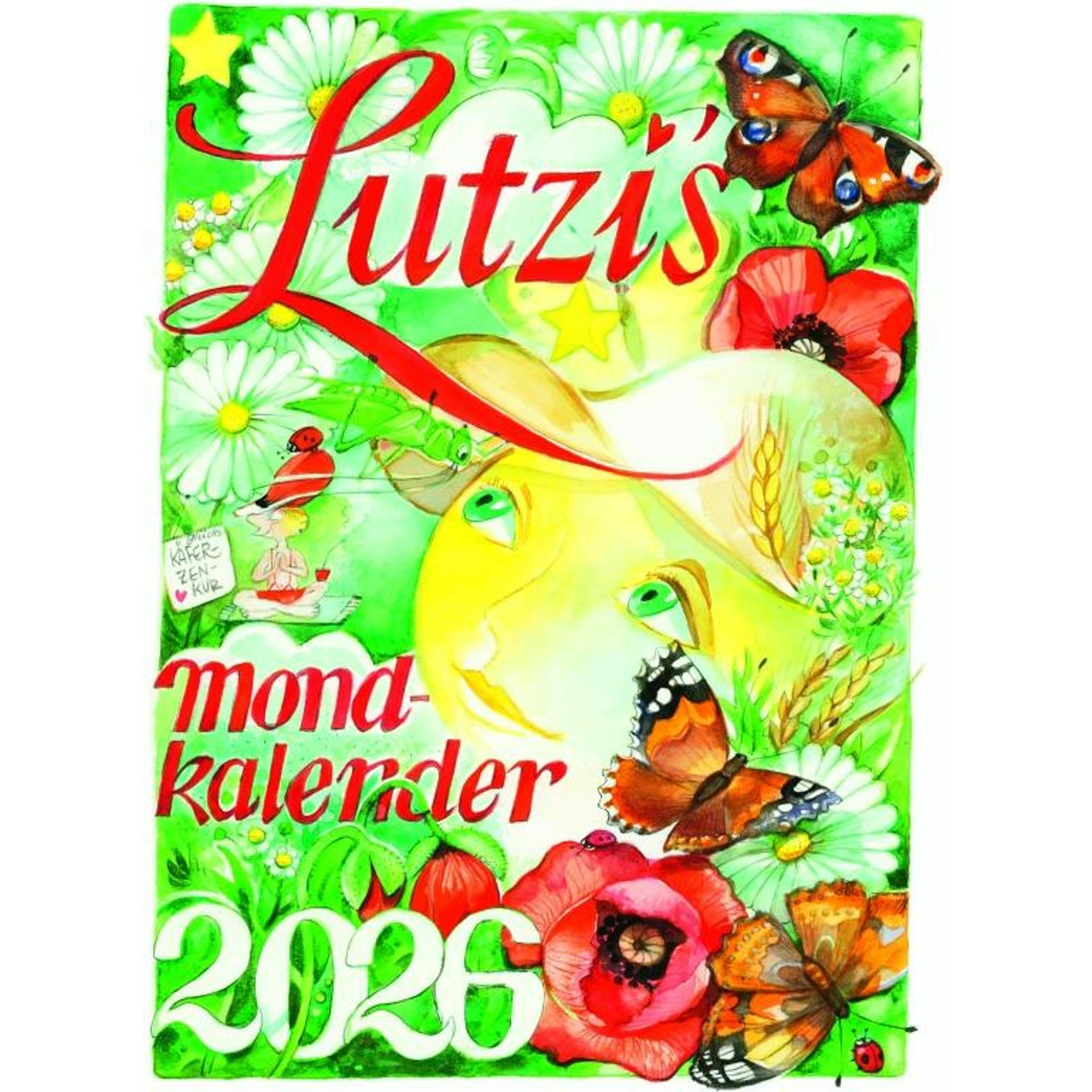 Lutzi, Calendario, Lutzenberger:Lutzis Mondkalender kurz 2 (24 x 34 cm, Tedesco)