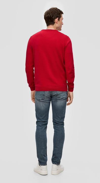 Produktbild s.Oliver Strickpullover Strickpullover mit Logo-Stickerei (3XL)