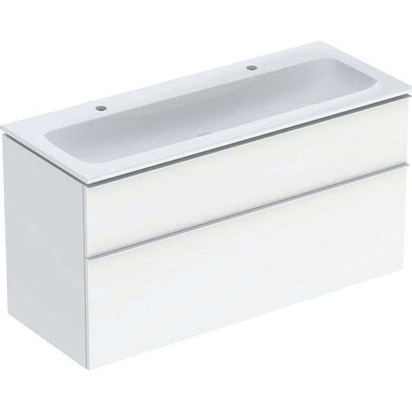 Geberit, Badmöbelset, iCon Set Möbelwaschtisch mit Unterschrank, 2 Schubladen, 120x63x48 cm, 502334