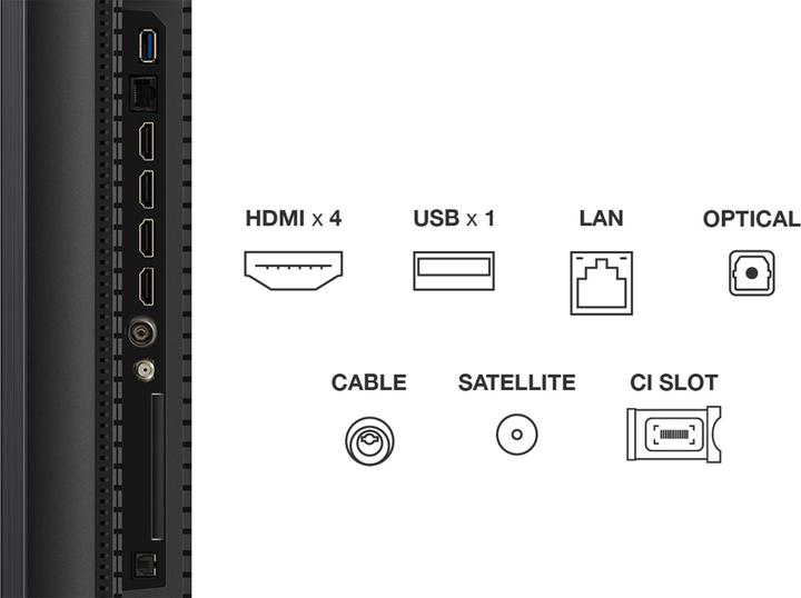 Produktbild TCL 50C79K (50", Mini-LED, 4K, 2025)