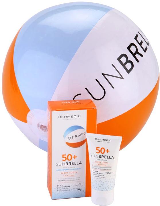 Actual product image Dermedic SUNBRELLA Sunscreen for Oily and Combination Skin SPF 50 50g (Sun cream face, Suntan cream, SPF 50+, 50 ml)