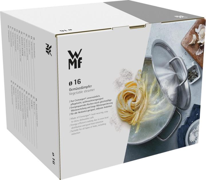 Produktbild WMF Dämpfer mit Deckel 16cm (716836040), Edelstahl (Dampfkochtopf, 16 x 19.50 cm)