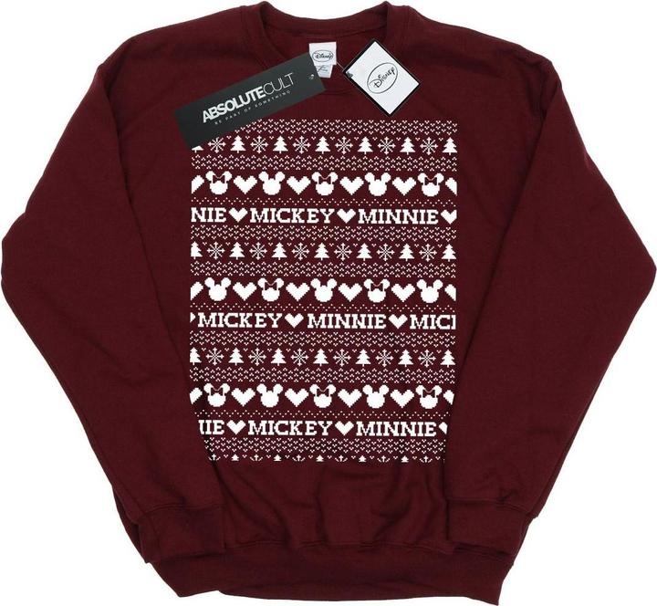 Produktbild Disney Mickey And Minnie Christmas Fair Isle Sweatshirt Jungen (152, 158)