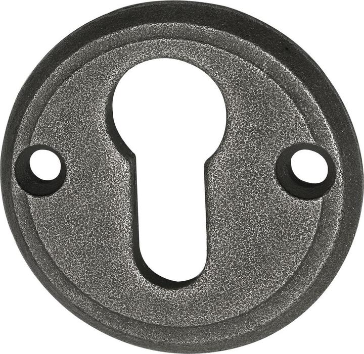 Produktbild Halcö Zylinderrosette PZ Gröden Rosette 50x3mm mit Schrauben verzinkt patiniert
