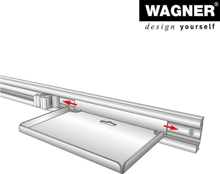 Actual product image Wagner System design yourself wall bracket WH 2088 black
