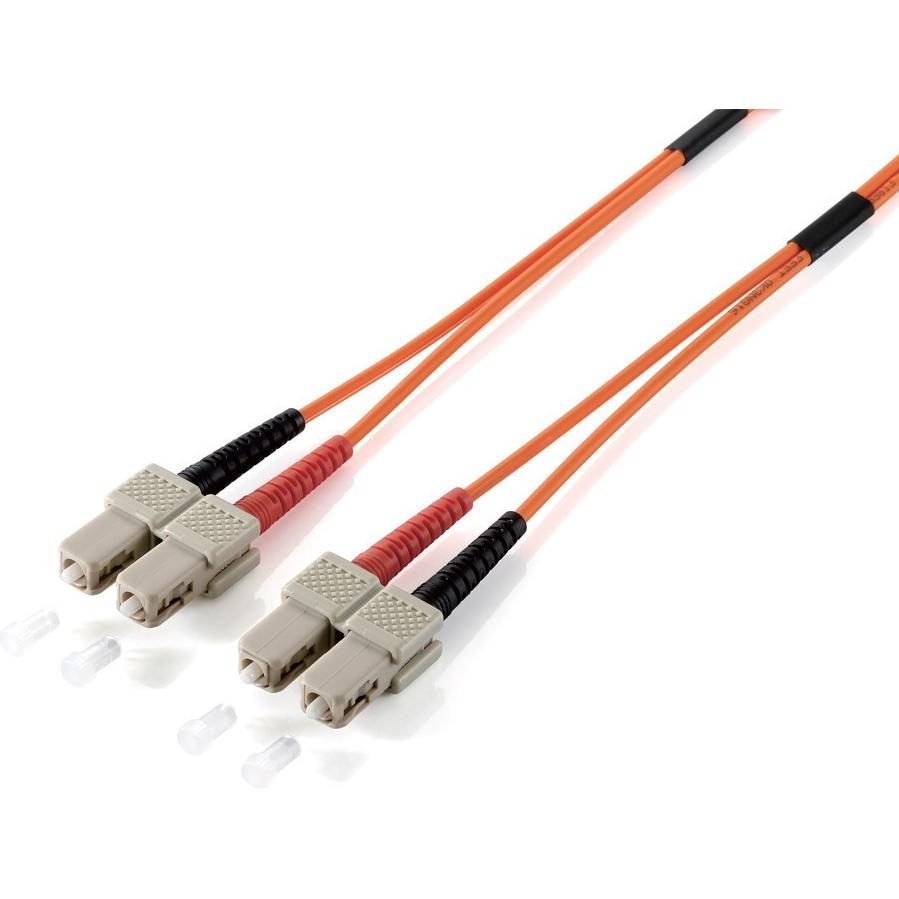 equip LWL Patchkabel SC->SC Singlemode Duplex OS2 ge (CAT7, 2 m), Netzwerkkabel