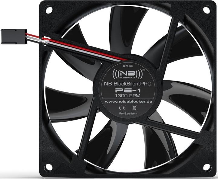 Produktbild Noiseblocker NB-BlackSilentPRO PE-1 (92 mm, 1 x)