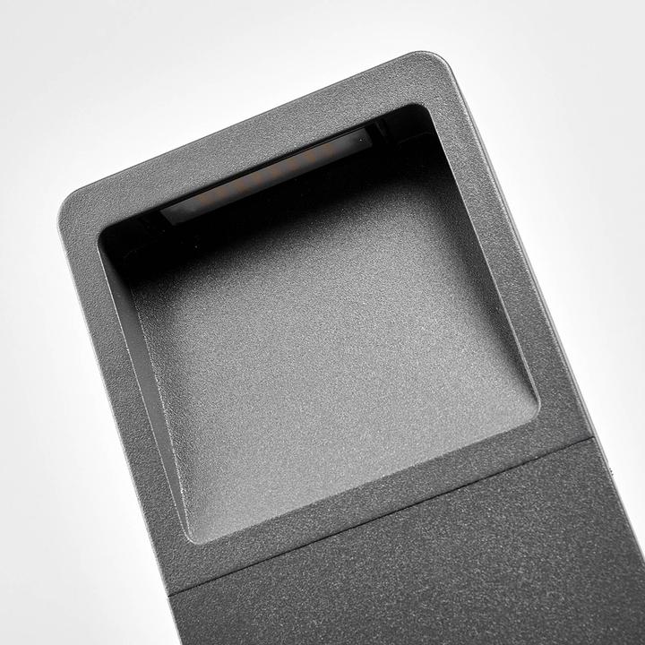 Actual product image Lucande Leya LED outdoor garden light IP54 Graphite (IP54)