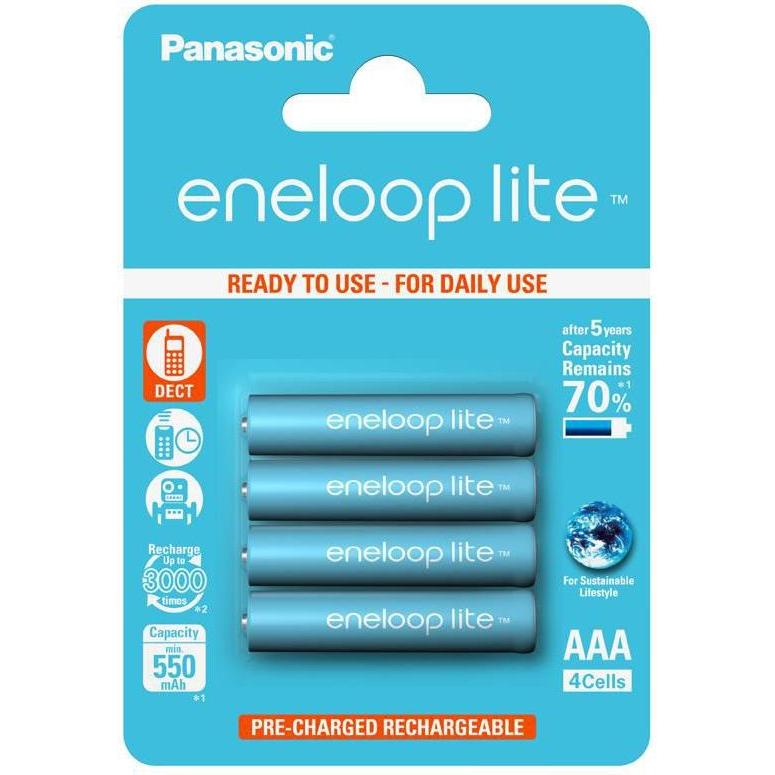 Thumbnail - Panasonic eneloop Lite (4 Stk., AAA, 550 mAh), Batterien + Akkus