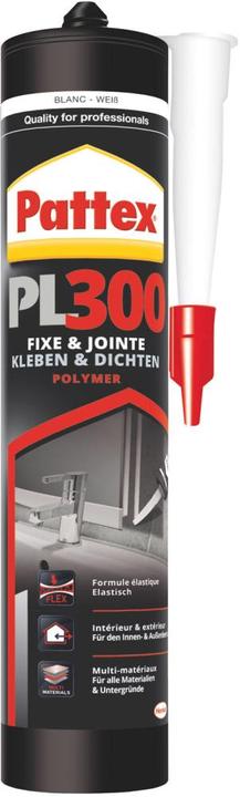 Produktbild Pattex Montagekleber Flextec PL 300 weiss 410 g (410 g, 410 ml)