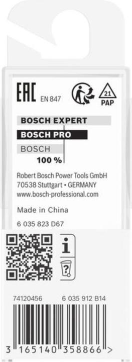 Actual product image Bosch Professional Zubehör Fillet cutter, 1/4-inch, R1 3.2 mm, D 9.5 mm, L 9.2 mm, G 40 mm. For hand milling