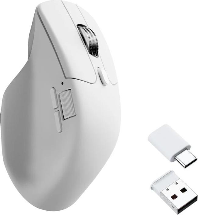 Produktbild Keychron M6 Wireless Mouse 8000 Hz Polling Rate Ultra Silent Micro Switch und Metall-Scrollrad - Weiss