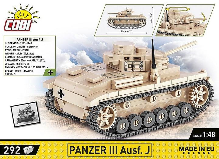 Image du produit Cobi Tank Iii Ausf.J