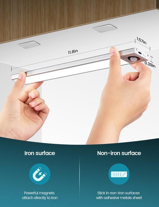 Produktbild Wonkelly LED Unterbauleuchte mit Bewegungsmelder (310 lm)